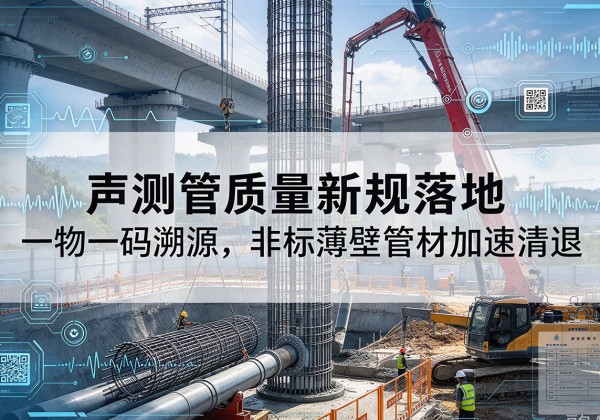 循化声测管质量新规落地，一物一码溯源，非标薄壁管材加速清退